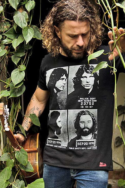 Camiseta Jim Morrison Masculina Preta Básica