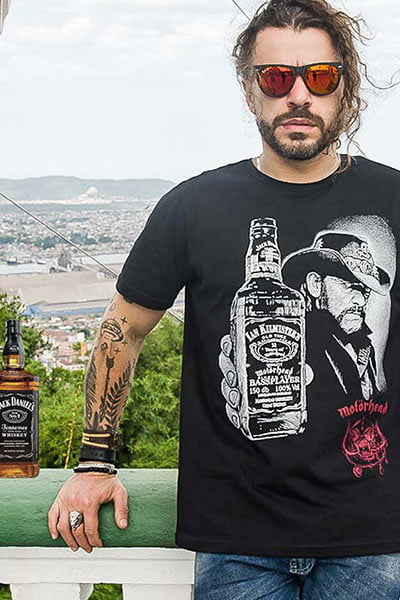 Camiseta Lemmy Masculina Preta Básica